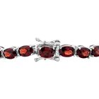Rotes Granat Armband, ca. 19 cm, 925 Silber rhodiniert ca. 24,55 ct image number 2