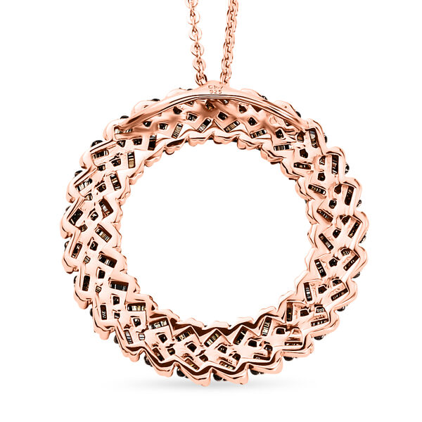 D'Joy Nat&uuml;rlicher Champagner Diamant Schmuckset ca. 50 cm 925 Silber 750 Ros&eacute;gold vermeil (10-15 Werktage Lieferzeit) ca. 1.00 ct image number 4