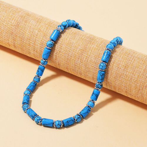 Blaue Howlit-Halskette, 45 cm - 220 ct. image number 1