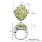 Natürlicher Peridot-Ring 925 Silber platiniert  ca. 5,93 ct image number 6