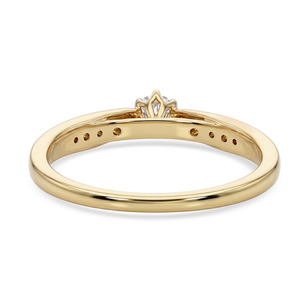 LUXURIANT DIAMOND - Lab Grown Diamant SI-GH Ring 925 Silber 750 Gelbgold vermeil (Gr&ouml;&szlig;e 18.00) ca. 0,26 ct image number 5