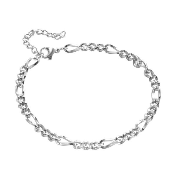 Figaro-Armband, ca. 19 cm, 316L Edelstahl image number 3