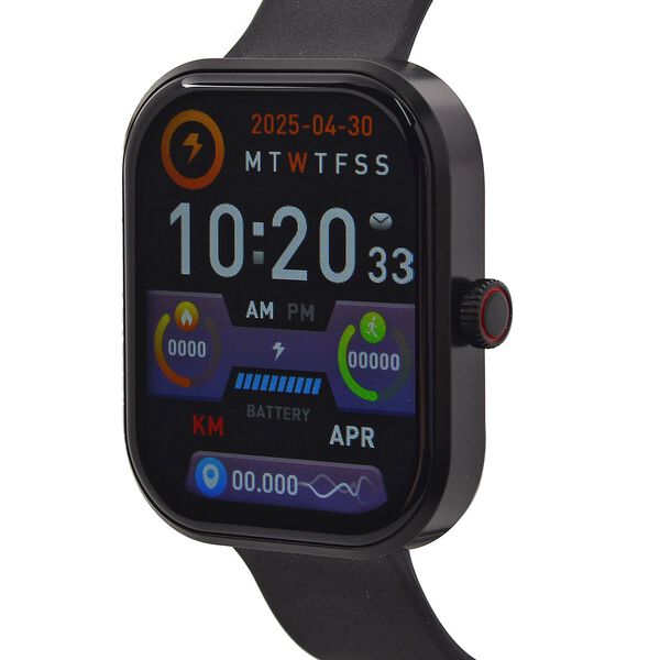 G21 Smartwatch, 2.01 Zoll HD Display, Schwarzes Silikonarmband image number 3