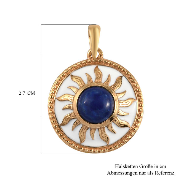 Lapislazuli Anh&auml;nger 925 Silber vergoldet ca. 2,27 ct image number 6