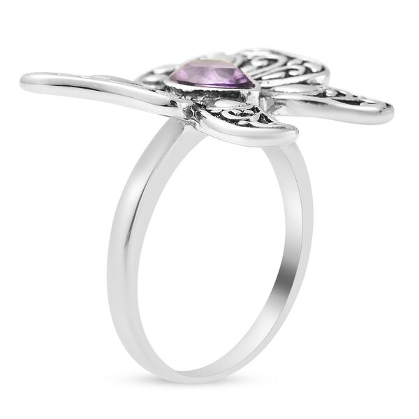 Afrikanischer Amethyst Schmetterling-Ring - 2 ct. image number 5