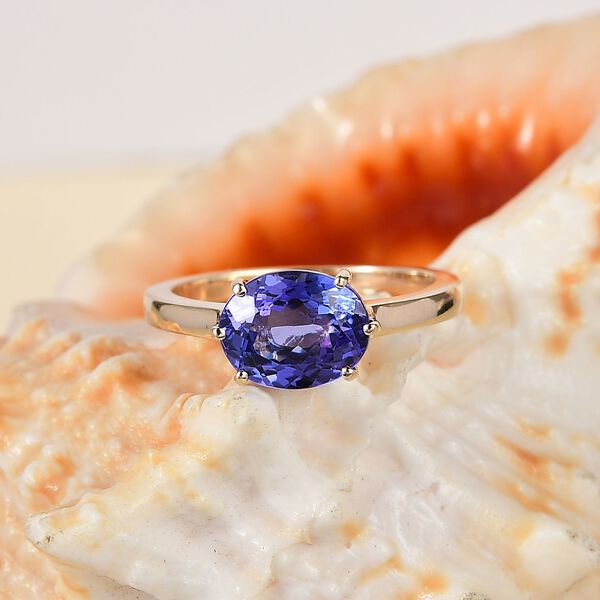 AAAA Tansanit Ring in 585 Gold - 2,72 ct. image number 2