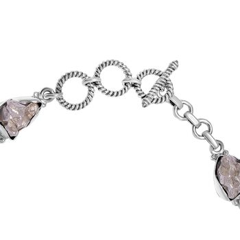 Muonionalusta Meteorit-Armband, ca. 19 cm, 925 Silber ca. 91.00 ct