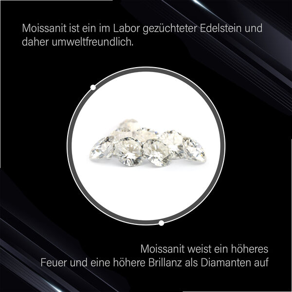 Funkelnde Königin- Moissanit Ring- 2,09 ct. image number 2