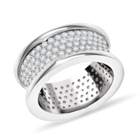 Lustro Stella weißer Zirkonia Cluster Ring