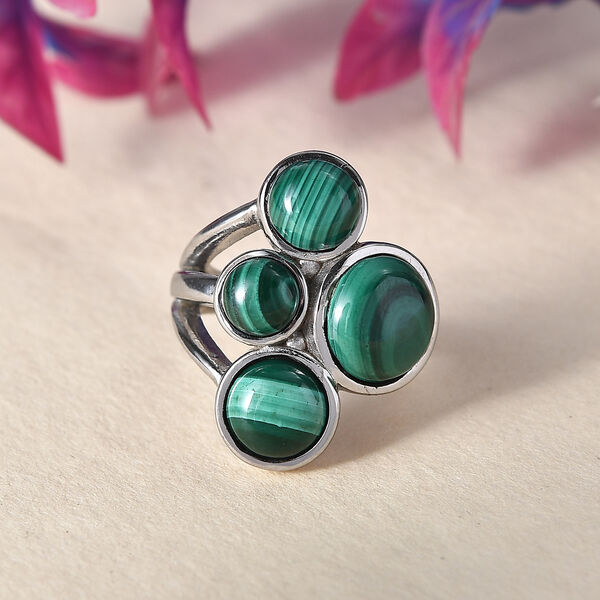 Malachit Ring - 12,36 ct. image number 1