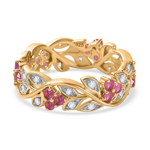 ALLORO AA afrikanischer Rubin und Zirkon-Ring - 1,31 ct. image number 0