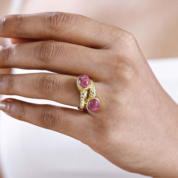 AA Norwegischer Thulit Ring Goldfarben (Größe 16.00) ca. 4.56 ct image number 3