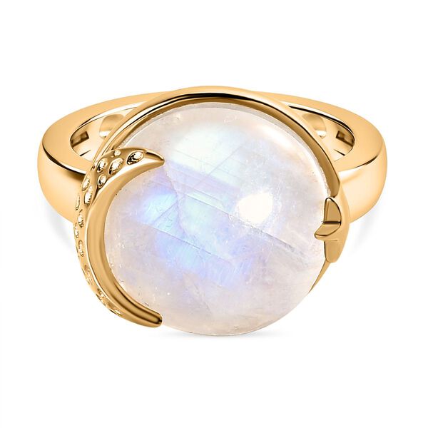 Regenbogen Mondstein Ring - 11,55 ct.