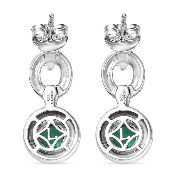 LUXURIANT AAA Labor kolumbianische Smaragd Ohrringe - 1 ct. image number 5