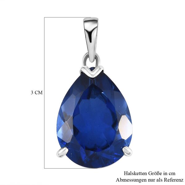 Ceylonfarbener Quarz-Anh&auml;nger, 925 Silber platiniert - 17,21 ct. image number 6