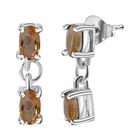 Citrin Ohrringe 925 Silber ca. 0,82 ct.