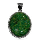 Gefärbter Chrysokoll-Jaspis Anhänger ca. 62.00 ct