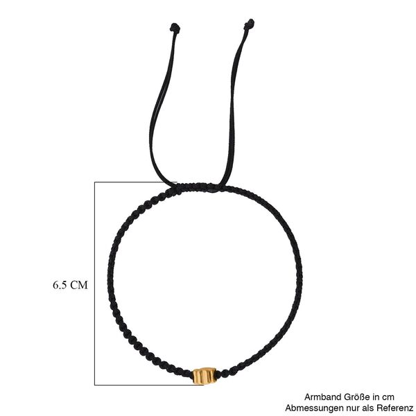 Flexibles Fadenarmband mit Kleeblatt-Anhänger in 999 Gold, 19cm image number 5