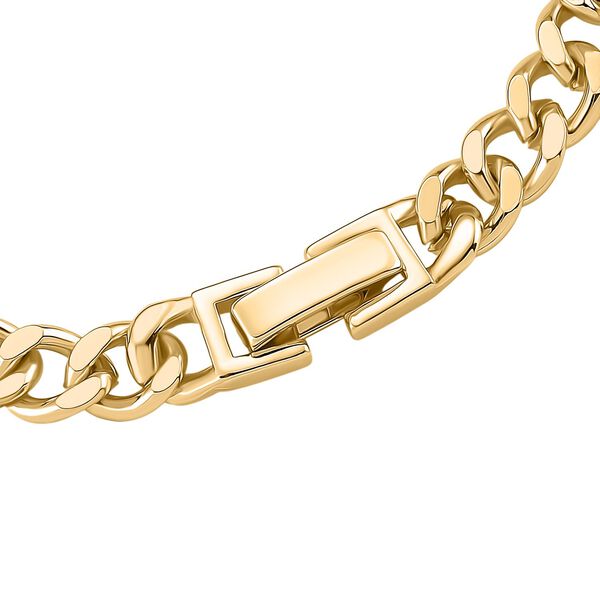 Wei&szlig;es Zirkonia und gr&uuml;nes Nanokristall 18,5cm Armband in Goldton image number 5