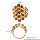 Madeira Citrin Ring 925 Silber vergoldet  ca. 3,77 ct image number 6