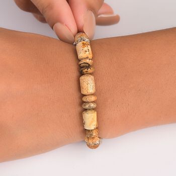 Flexibles Bild Jaspis Armband - 120 ct.