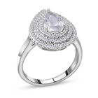 LUSTRO STELLA- weißer Zirkonia-Ring - 2,96 ct. image number 2