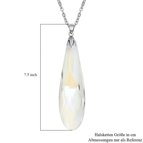 Wei&szlig;er Kristall-Anh&auml;nger mit Kette - 72 ct. image number 6