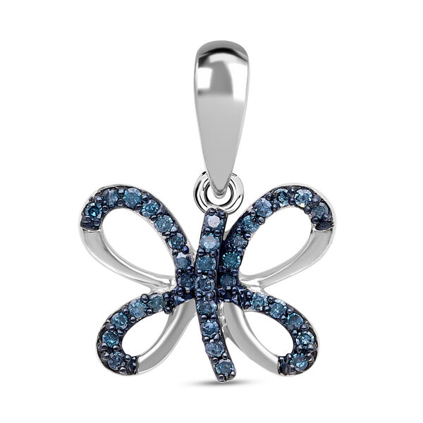 Blauer Diamant-Anh&auml;nger - 0,15 ct.