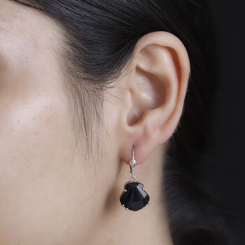 J Francis gefertigt mit SWAROVSKI- Jet Swarovski Kristall-Ohrringe