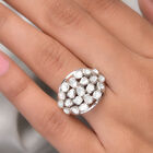 Polki Diamant Cluster-Ring in Silber image number 2