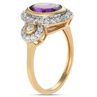 Afrikanischer Amethyst und Zirkon-Ring - 2,24 ct. image number 4