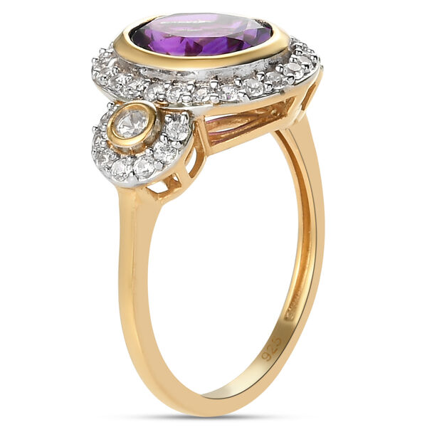Afrikanischer Amethyst und Zirkon-Ring - 2,24 ct. image number 5