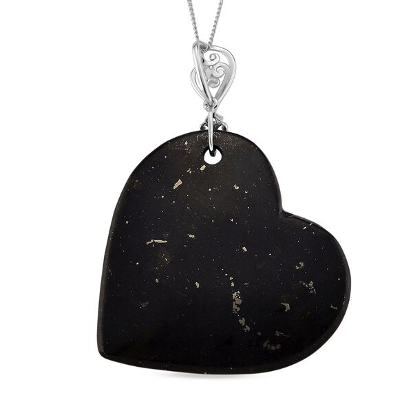 D'Joy Shungit, Weißer Zirkon Schmuckset ca. 45 cm 925 Silber rhodiniert ca. 66,10 ct. image number 4