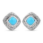 Royal Bali - Sleeping Beauty Türkis Ohrringe 925 Silber ca. 1.69 ct