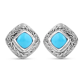 Royal Bali - Sleeping Beauty T&uuml;rkis Ohrringe 925 Silber ca. 1.69 ct