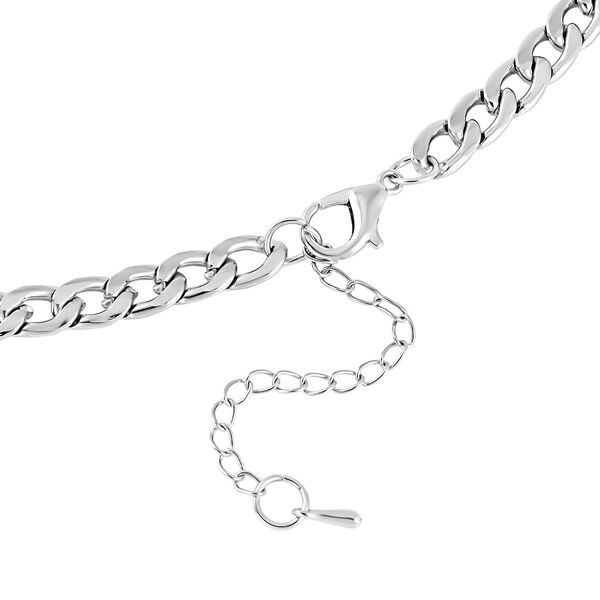 Champagner Kristall, weißer Kristall Halskette ca. 50 cm image number 4