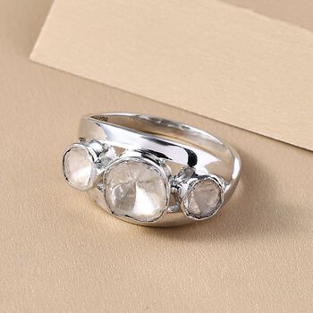 Handgearbeiteter Polki-Diamant-Ring - 0,50 ct.