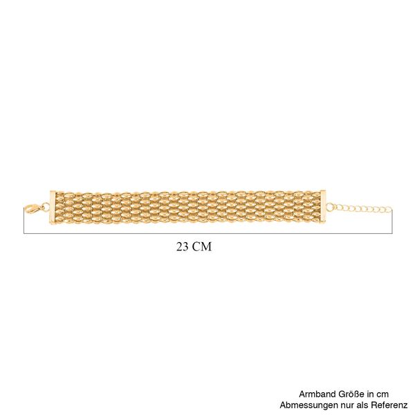 Reiner Edelstahl IP-Gelbbeschichtung Armband ca. 19 cm + 3.5 cm Extender, ca. 20,50g image number 6