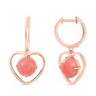 AA Vinicunca-Peruanischer-Opal Ohrringe, 925 Silber 750 rosévergoldet ca. 3,66 ct.