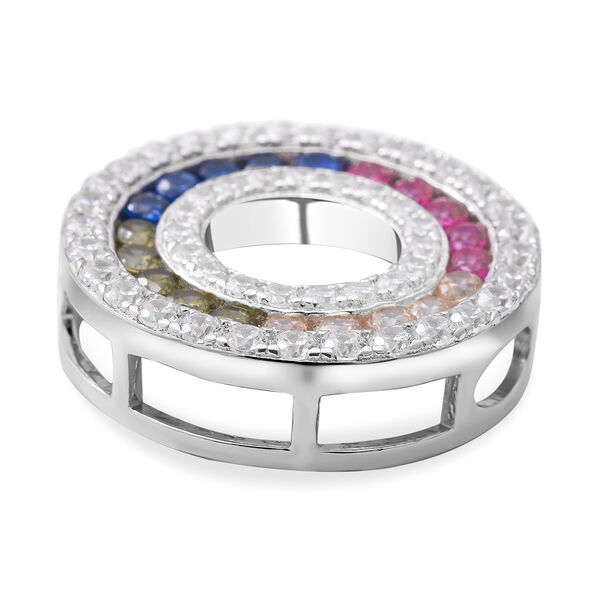 Lustro Stella - Mehrfarbiger Zirkonia-Anhänger, 925 Silber rhodiniert ca. 1,12 ct image number 3