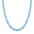 Aquamarin Halskette Flexibles 25 Silber vergoldet ca. 330,00 ct.