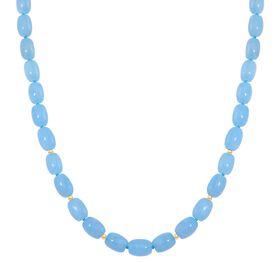 Aquamarin Halskette, 50cm - 330 ct.