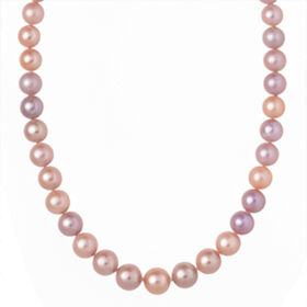 Mehrfarbige Süßwasser Perle Halskette ca. 45 cm 925 Silber rhodiniert