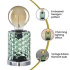 Vintage Edison Lampe aus Glas, (3AA nicht inkl.), 22 x 9 cm, grün image number 3