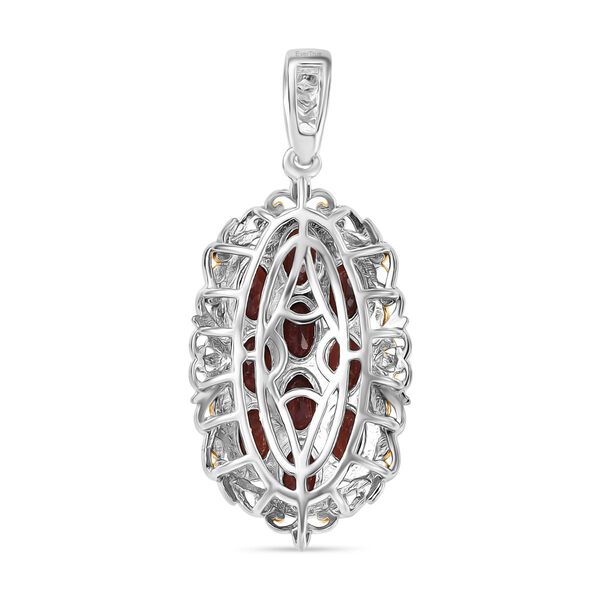 Roter Granat Anh&auml;nger Messing ca. 5.75 ct image number 5