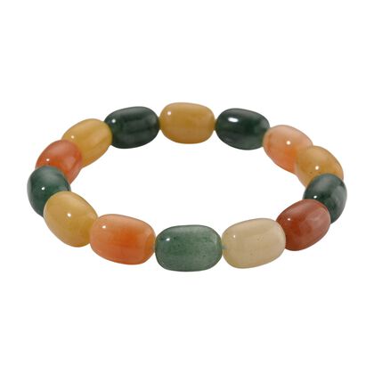 Aventurin Armband, flexibel, ca. 150.00 ct