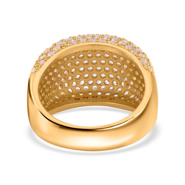 Weißer Zirkonia Ring, (Größe 16.00), goldfarben, ca. 2.00 ct image number 4