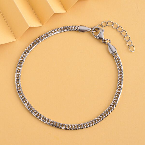 Fuchsschwanz Armband, ca. 19 cm, Edelstahl ca. 4,30g, silberfarben image number 2