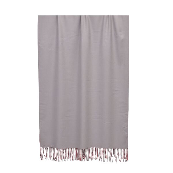 Luxuri&ouml;ser Winterschal mit Fransen, Dunkelgrau/Bordeaux image number 7