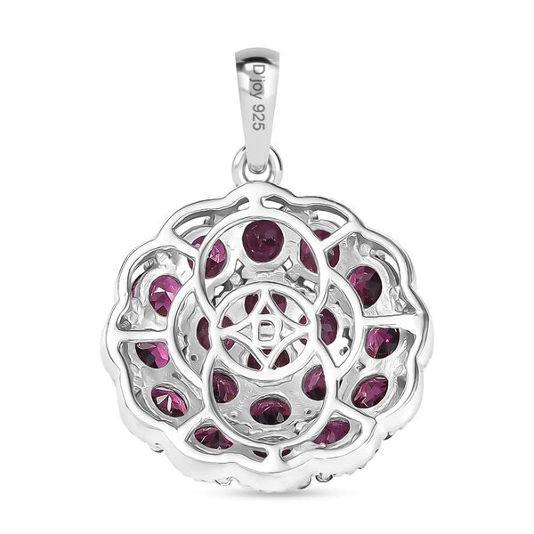 D'Joy Aura der Kaiserin Rhodolith Granat und schwarzer Spinell Anhänger - 6,70 ct. image number 5